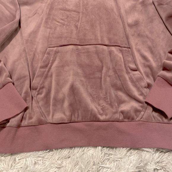 Purple suede hoodie. - Picture 3 of 3